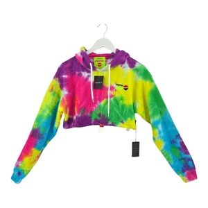 Pepsi x Forever 21 NWT Tie-Dye Cropped Hoodie Small